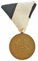 1907. 'Országos Dalünnep és Dobó-szobor leleplezés / Egerben 1907. év augusztus 15.-19. én' kétoldalas bronz emlékérem füllel, mellszalagon (35mm) T:1-