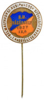 1927. 'Délmagyarorsz. Húsiparosok Szövetségének I. Naggyűlése - H.M. Vásárhely (Hódmezővásárhely) 1927 IX. 4.' zománcozott bronz jelvény (21mm) T:1-,2
