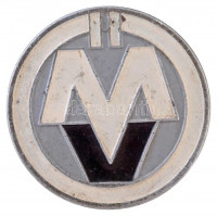 ~1970. 'MV (Munkavédelmi Őr)' festett fém jelvény (36mm) T:2