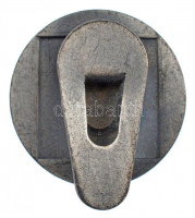 Madarassy Walter (1909-1994) 1937. 'SOCIETAS REGIA MEDICORVM BVDAPESTINENSIS RECOLIT CENTENARIVM CONDITIONIS (A Budapesti Királyi Orvosegyesület Centenáriuma)' fém gomblyuk jelvény (20mm) T:1-HV 1306.