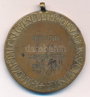 Reményi József (1887-1977) 1936. 'Száll az ének szájról szájra / A Magyar Dalosegyesületek Országos Szövetsége' bronz díjérme mellszalag nélkül, hátoldalán névre szóló gravírozással (35mm) T:2 patina, ph