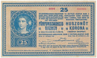 1918. 25K '0000 000000' modern másolat 'COPY' jelzéssel T:I