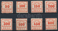 DDSG 8 db csomagbélyeg