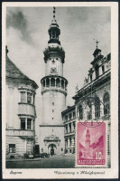 1947 Repülő IV. 10f korabeli CM 'SOPRON' bélyegzéssel