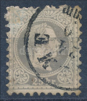 1867 25kr a bal felső sarok javítva '(FIU)ME' (65.000) (repaired)