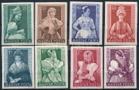 1953 Népviseletek (I.) vágott sor (**30.000)