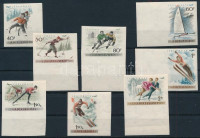1955 Téli sport ívszéli vágott sor (12.000) (ívszélen falc / hinge on the margin)
