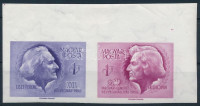 1956 Bélyegnap (29.) vágott összefüggő ívsarki pár (**5.000)