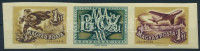 1957 Bélyegnap (30.) vágott összefüggő csík (**5.000)