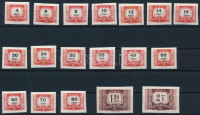 1958 Vörös-fekete portó vágott sor (**10.000)