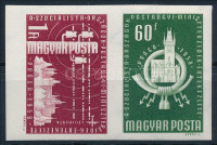 1958 A szocialista országok postaügyi minisztereinek értekezlete (I.) - Prága vágott sor (**3.000)