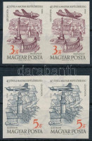 1958 40 éves a magyar repülőbélyeg vágott sor párban (10.000)