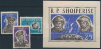 1963 Űrkutatás sor Mi 727-729 + blokk Mi 17