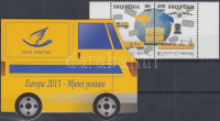 2013 Europa CEPT Postai járművek pár + kisív Mi 3427-3428 + bélyegfüzet