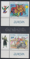2002 Europa CEPT: Cirkusz ívsarki sor + kisív pár Mi 88-89