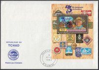 1983 Cserkész találkozó, Kanada (I-II) sor Mi 1013-1018 Aa + blokk 194 Aa 2 db FDC-n