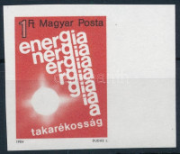 1984 Energiatakarékosság vágott ívszéli bélyeg