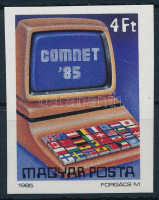 1985 COMNET vágott bélyeg / Mi 3781 imperforate stamp