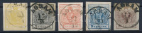 1850 Teljes sor luxus 'AGRAM' bélyegzéssel