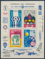 1976 UPU, olimpia, labdarúgó vb, VIT sor Mi 1402-1405 vágott blokkformában