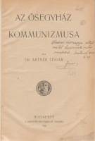 ARTNER EDGÁR  •  Az Ősegyház Kommunizmusa