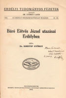 KRISTÓF GYÖRGY  ◆  Báró Eötvös József utazásai Erdélyben