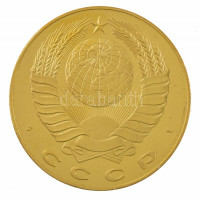 Szovjetunió 1991. 'Erzsébet cárnő' aranyozott kétnyelvű Cu-Ni emlékérem, '1991. szeptember 6. - Leningrád visszanevezése Szentpétervárrá' sorozat T:PPSoviet Union 1991. 'Tsarin Elizabeth' gilt, bilingual Cu-Ni medallion, 'Renaming