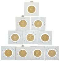 Lengyelország 2003-2012. 2Zl Cu-Zn-Al forgalmi emlékérmék, vegyes témákban (10xklf) T:AU,XF Poland 2003-2012. 2 Złote Cu-Zn-Al commemorative coins with various themes (10xdiff) C:AU,XF