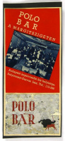 Polo bár a Margitszigeten, reklám nyomtatvány