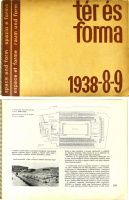 Folyóirat - Tér és Forma. 1938-8-9.