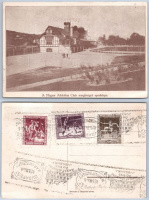 1925. Magyar Athletikai Club margitszigeti sporttelepének képes levelezőlapja