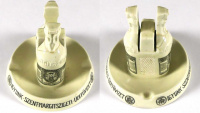 Zsolnay porcelán gyufatartós hamutál, Szent-Margitszigeti üdítővíz reklámmal