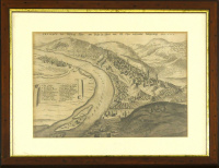 Metszet - Prospect der Festung Ofen, wie solche zu sehen von Alt Ofen wehrender Belägerung anno 1684