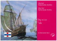 Holland Antillák 1999. 1c - 5G (8xklf) forgalmi sor szettben, karton dísztokban T:UNCNetherlands Antilles 1999. 1 Cent - 5 Gulden (8xdiff) coin set in cardboard case C:UNC