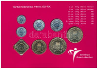 Holland Antillák 2000. 1c - 5G (8xklf) forgalmi sor szettben, karton dísztokban T:UNCNetherlands Antilles 2000. 1 Cent - 5 Gulden (8xdiff) coin set in cardboard case C:UNC