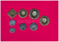 Holland Antillák 2002. 1c - 5G (8xklf) forgalmi sor szettben, karton dísztokban T:BU kis patinaNetherlands Antilles 2002. 1 Cent - 5 Gulden (8xdiff) coin set in cardboard case C:BU small patina