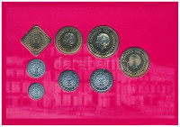 Holland Antillák 2003. 1c - 5G (8xklf) forgalmi sor szettben, karton dísztokban T:BU Netherlands Antilles 2003. 1 Cent - 5 Gulden (8xdiff) coin set in cardboard case C:BU