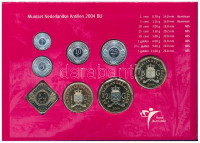 Holland Antillák 2004. 1c - 5G (8xklf) forgalmi sor szettben, karton dísztokban T:BU Netherlands Antilles 2004. 1 Cent - 5 Gulden (8xdiff) coin set in cardboard case C:BU