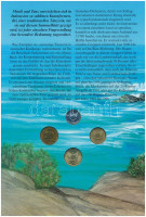 Indonézia 1974-1998. 10R-100R (4xklf) forgalmi szett dekoratív, informatív kartonlapon T:UNC patinaIndonesia 1974-1998. 10 Rupiah - 100 Rupiah (4xdiff) coin set on decorative, informative cardboard C:UNC patina