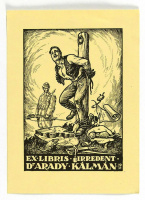 Balázsfy Rezső (1885-1973), ex libris grafika, Irredent-Dr. Arady Kálmán, 1931