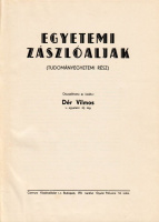 DÉR VILMOS: Egyetemi zászlóaljak