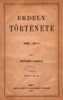 [KŐVÁRY] KŐVÁRI LÁSZLÓ: Erdély története 1848-49-ben.