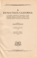 LAMPL HUGO – HALLÓSSY FERENC: A Duna – Tisza csatorna
