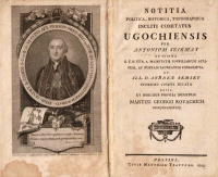 SZIRMAY [ANTAL] ANTONIUS − SEMSEY [ANDRÁS] ANDREAS: Notitia politica, historica, topographica incliti comitatus Ugochiensis