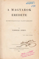 VÁMBÉRY ÁRMIN: A magyarok eredete. Ethnologiai tanulmány.