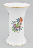 Herendi Viktória mintás váza. Jelzett, kézzel festett, hibátlan, m: 15,5 cm