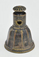 Art deco ezüstözött alpakka szivarvágó. Jelzett, kopással, m: 10 cm