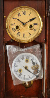 Antik falióra, kulaccsal, ingával, tartalék alkatrészekkel, hiányokkal, m: 80 cm /// / KIZÁRÓLAG SZEMÉLYES ÁTVÉTEL, NEM POSTÁZZUK! / ONLY PERSONAL COLLECTION IN OUR OFFICE!