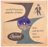Vico Torriani Und Waldo Favre-Chor, Béla Sanders Mit Seinem Orchester - Golf Von Neapel / Domino, Shellac, 10', 78 RPM, Single közepes méretű lemez Németország 1954 (VG+)