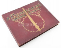 cca 1920 A világháború képes albuma. Az Érdekes Ujság háborús képeiből. Az Országos Magyar Hadimúzeum Egyesület kizárólagos terjesztése. Bp., én., Légrády -ny., 57+1 t. Kiadói haránt-alakú aranyozott egészvászon mappa,